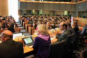 Sala del Parlamento Europeo a Bruxelles